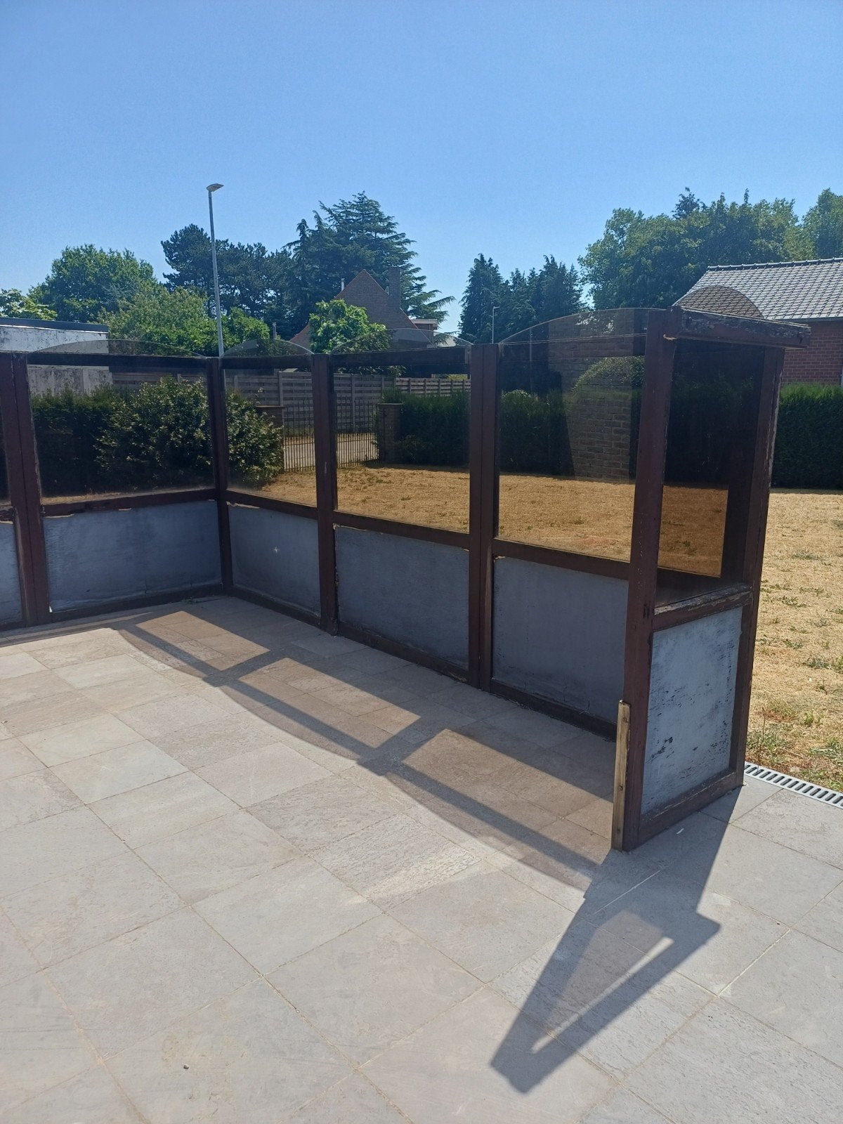 Glas voor terrasscherm, Tuin en Terras, Terrasdelen en Vlonders, Ophalen