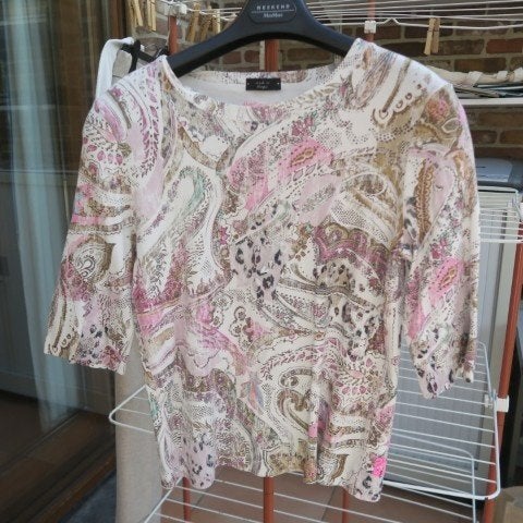 T-shirt nieuw print multicolor MarcCain sport mt 2, Maat 38/40 (M), Overige kleuren, Nieuw, Ophalen of Verzenden