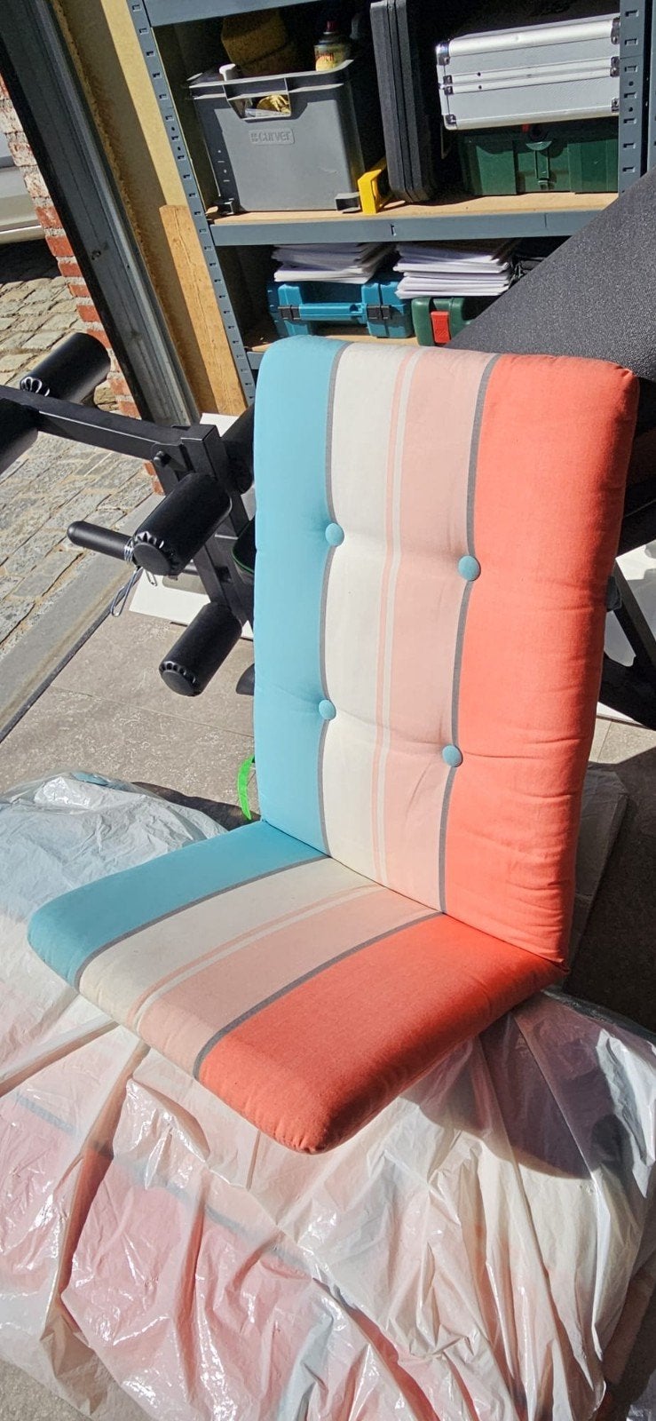 tuinstoelkussens, Tuin en Terras, Tuinmeubel-accessoires, Ophalen, Zo goed als nieuw
