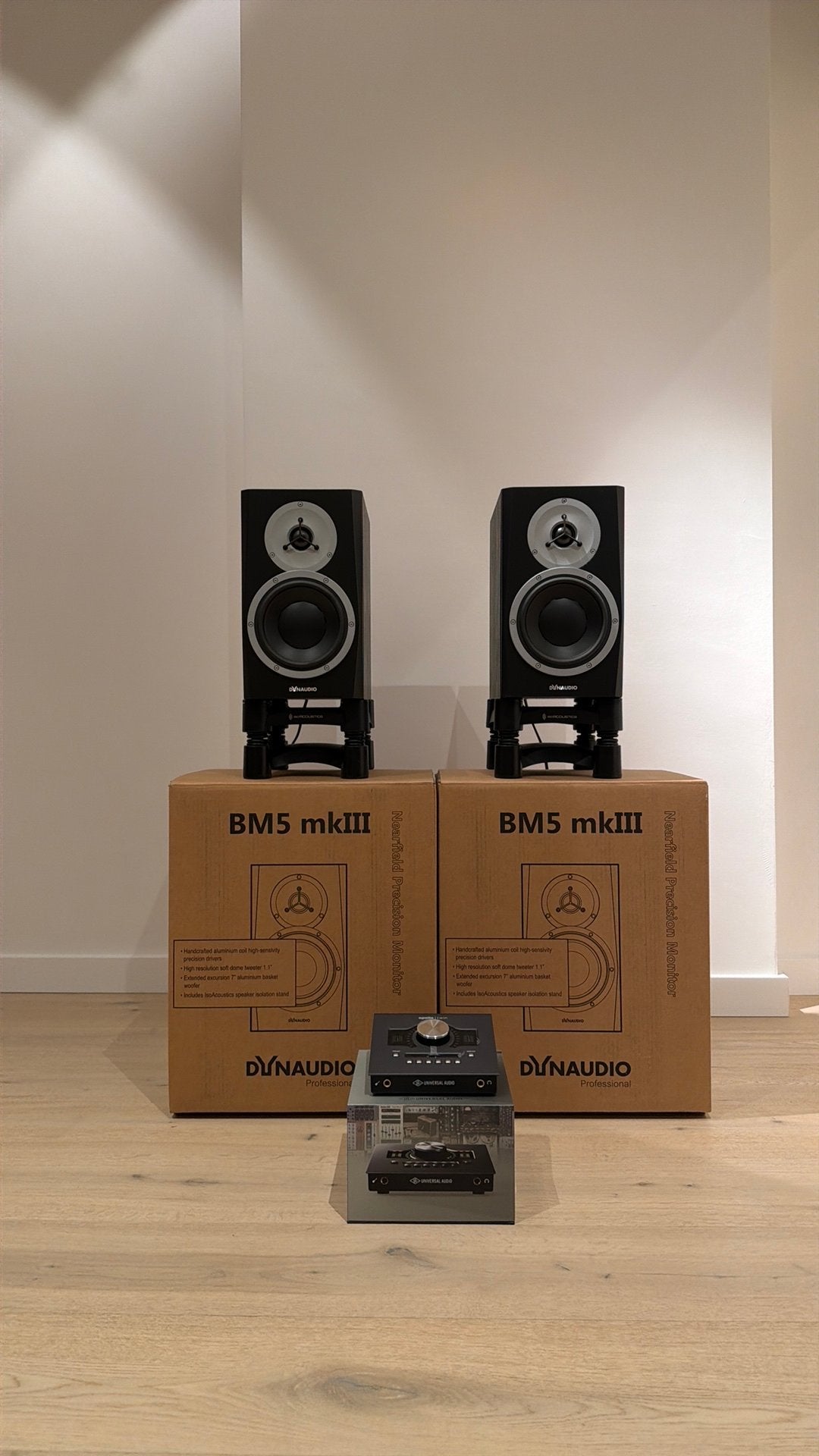 Dynaudio BM5 MkIII + Apollo Twin – studioset, Audio, Tv en Foto, Ophalen, Zo goed als nieuw, Audio