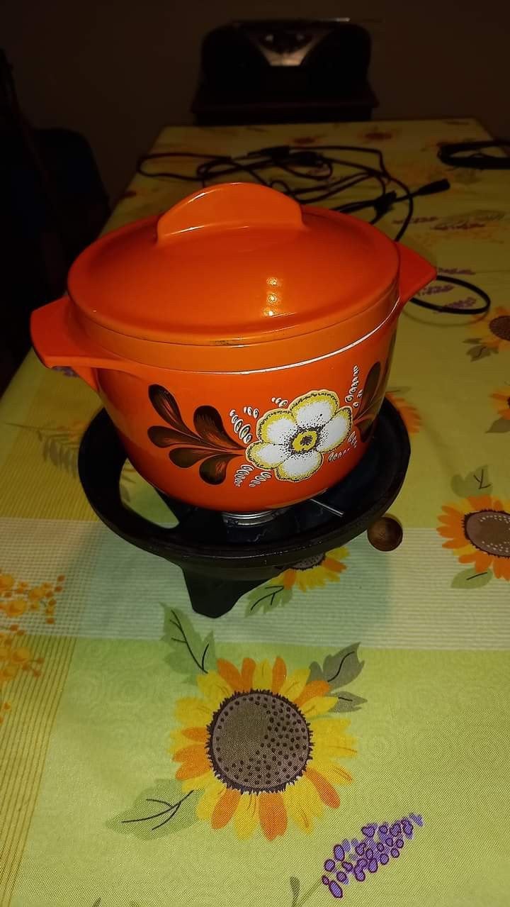 fonduestel van nomar in gietijzer, Elektronische apparatuur, Fonduesets, Ophalen, Zo goed als nieuw, Brander, Fondueset