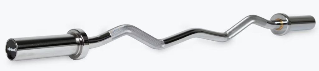 Olympische EZ-curlstang 120 cm – 50 mm, Ophalen, Zo goed als nieuw, Armen, Halterschijven