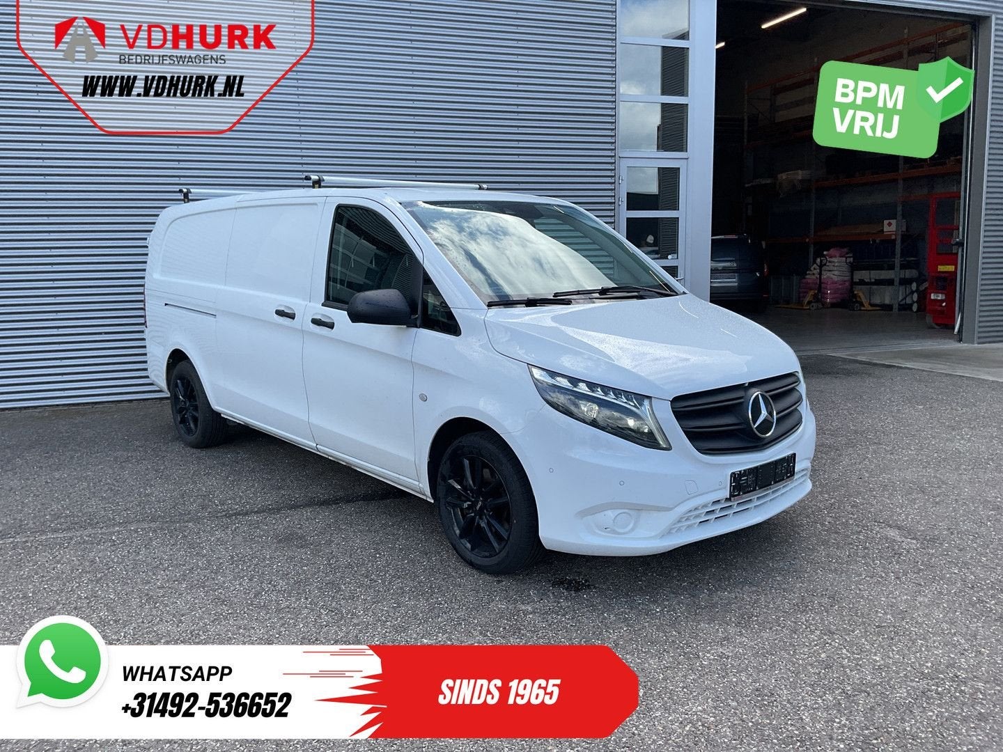 Mercedes-Benz Vito 119 CDI Aut. L3 LED/ Carplay/ Stoelverw./, Automaat, Parkeersensor, Wit, Mercedes-Benz