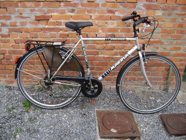 Kot-student-city-station herenfiets Minerva 35€, Fietsen en Brommers, Gebruikt, Velgrem, Versnellingen, 49 tot 53 cm