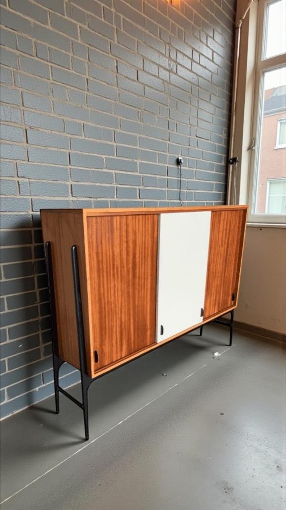 Rare highboard by Alfred Hendrickx, Belform,1950s, Maison & Meubles, Enlèvement