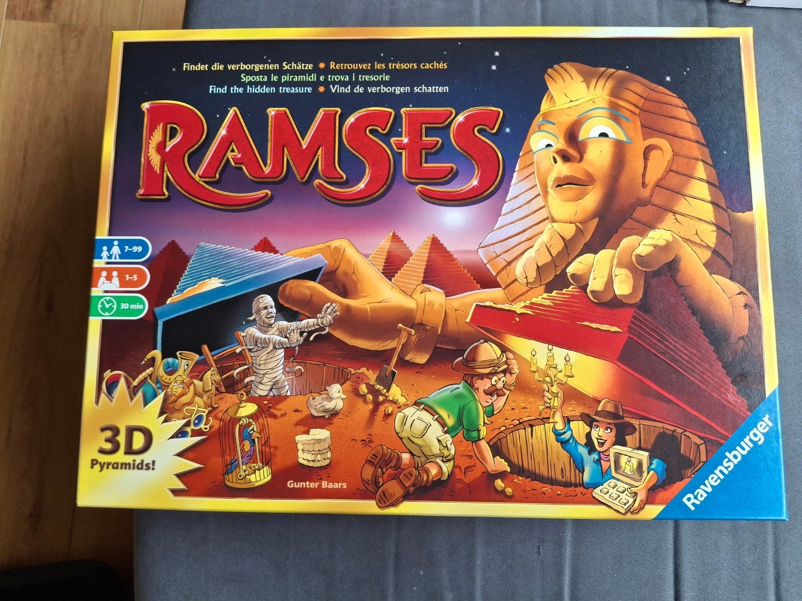 Ramsès de Ravensburger (version 3D) — En parfait état, Cinq joueurs ou plus, Enlèvement ou Envoi, Comme neuf, Ravensburger