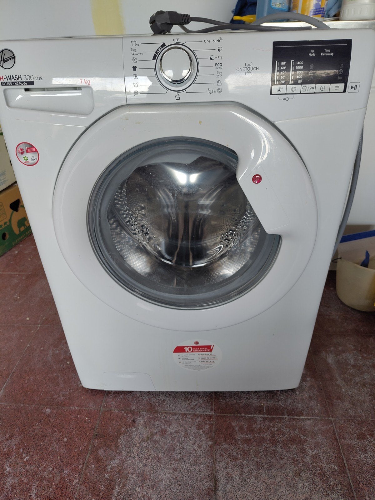 Wasmachine 7 kg, Enlèvement