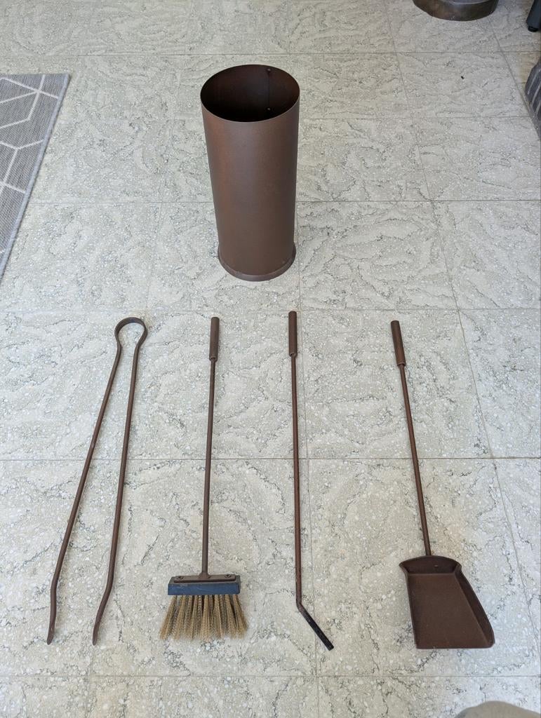Haard set in cortenstaal look, Ophalen