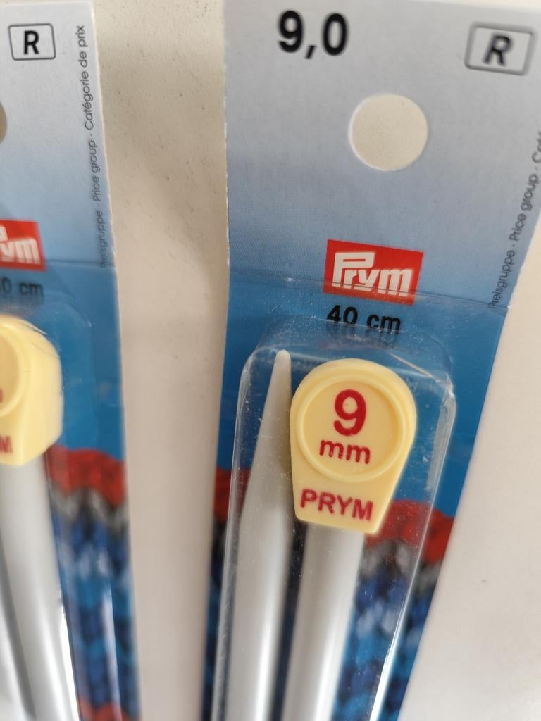 Breinaalden PRYM, 9mm/40cm. NIEUW., Ophalen