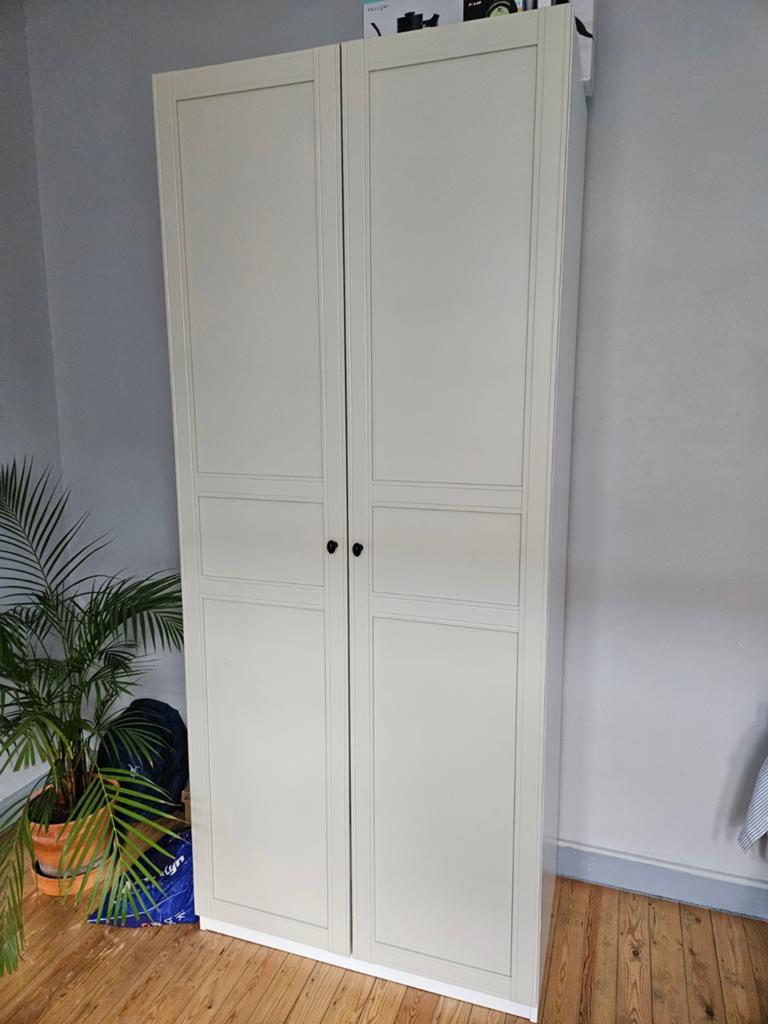 2-deurs kledingkast PAX/FLISBERGET (1jaar oud), Ophalen, 200 cm of meer, Zo goed als nieuw, Overige houtsoorten