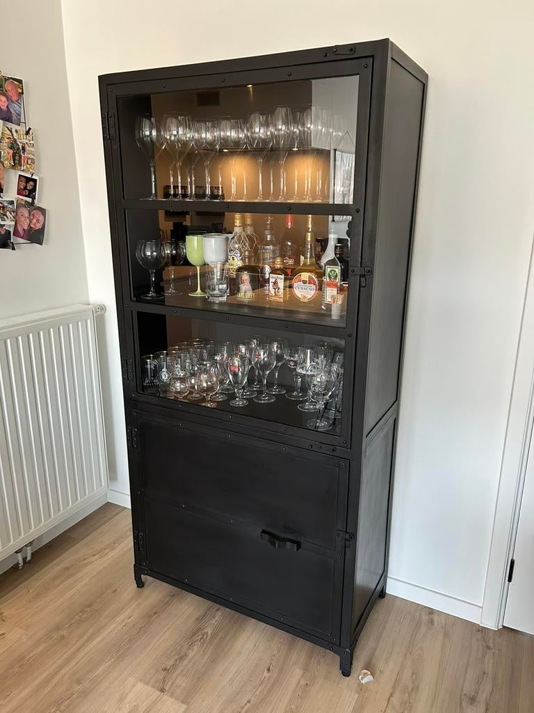 Vitrinekast industrieel, 25 à 50 cm, Utilisé, 50 à 100 cm, Métal