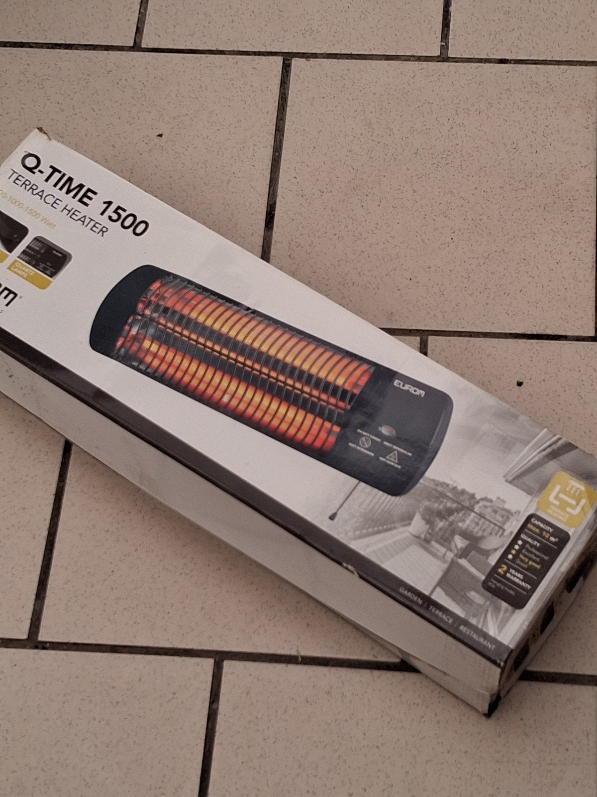 Wandverwarming 1500watt, Ophalen