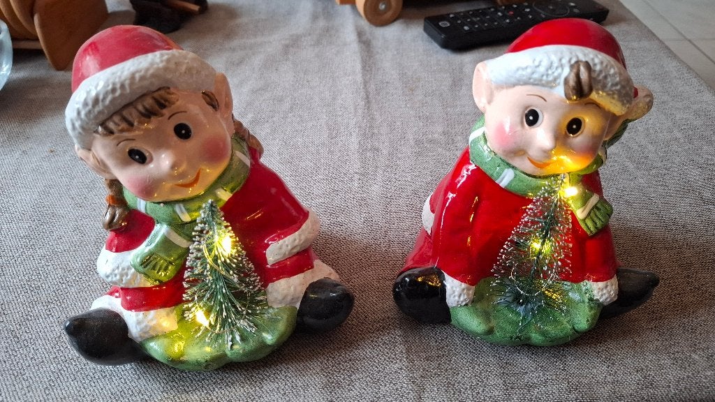 Vintage kerstbeeldjes, Diversen, Kerst, Ophalen, Gebruikt