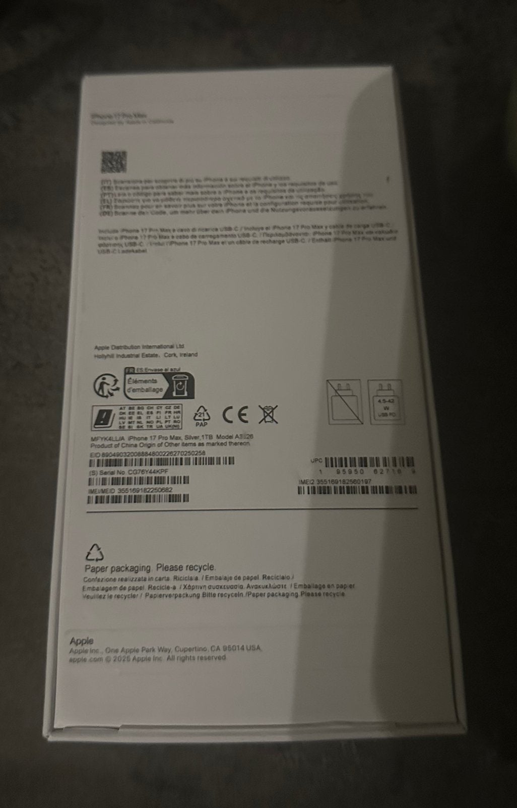 İphone 17 pro max, Enlèvement, Comme neuf
