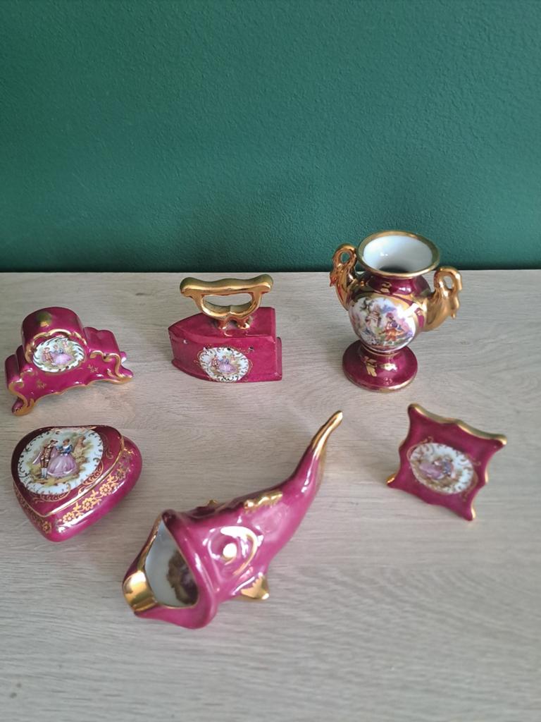 Vintage miniatuur collectie porselein Limoges France, Ophalen