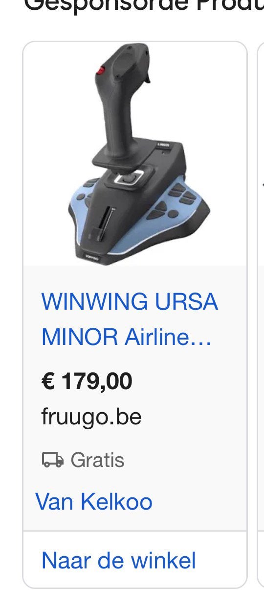 winwing ursa minor (airbus a320 sidestick replica), Enlèvement, Comme neuf