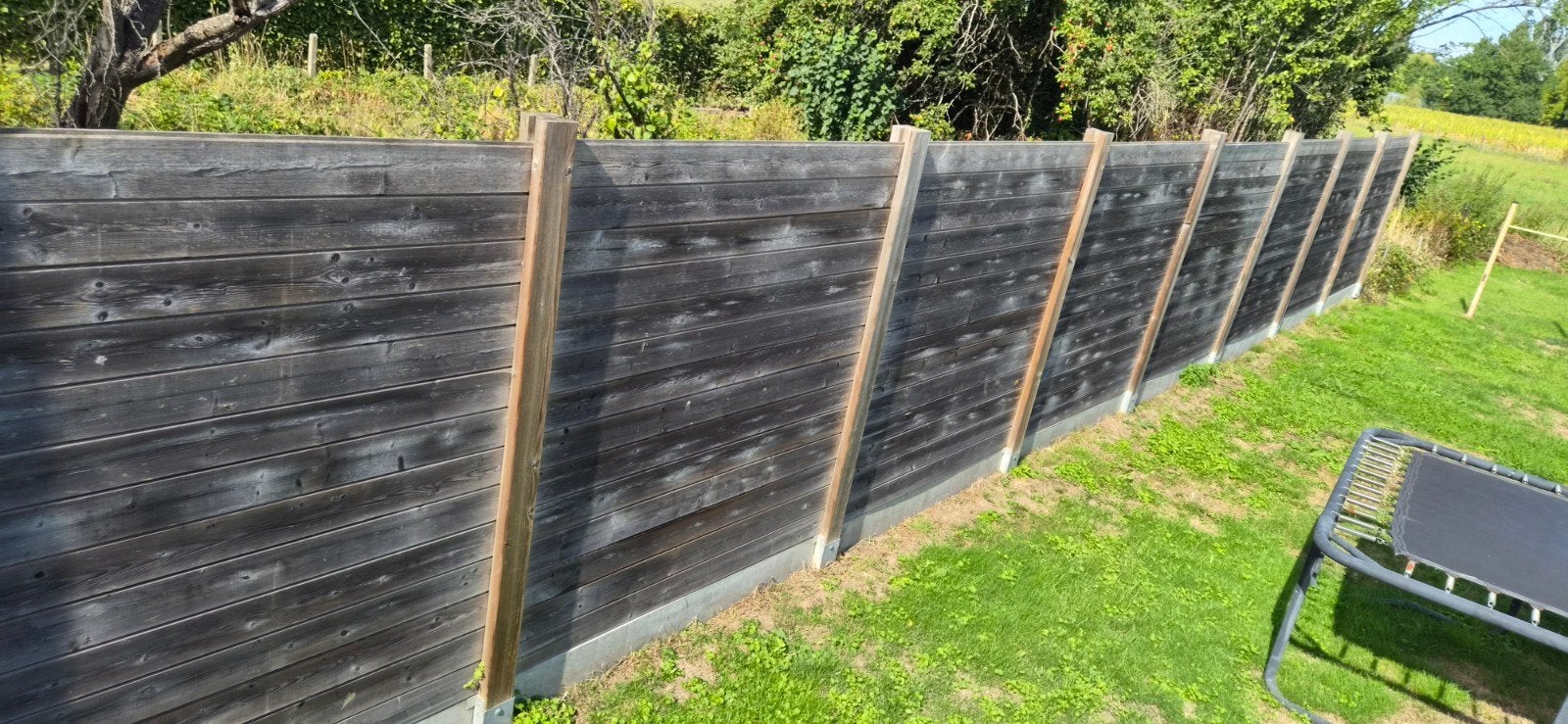Houten omheining te koop, Jardin & Terrasse, Écrans de jardin, 150 à 200 cm, Enlèvement, Utilisé, 200 cm ou plus