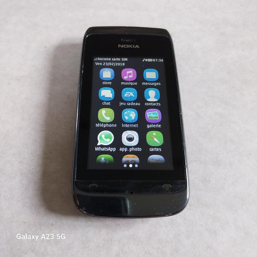 Smartphone Nokia Asha 309, Autres modèles, Moins de 3 mégapixels, Enlèvement, Utilisé