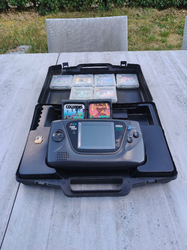 Sega Game Gear console met 8 games, Games en Spelcomputers, Games | Sega, Avontuur en Actie, Gebruikt, Game Gear, 1 speler
