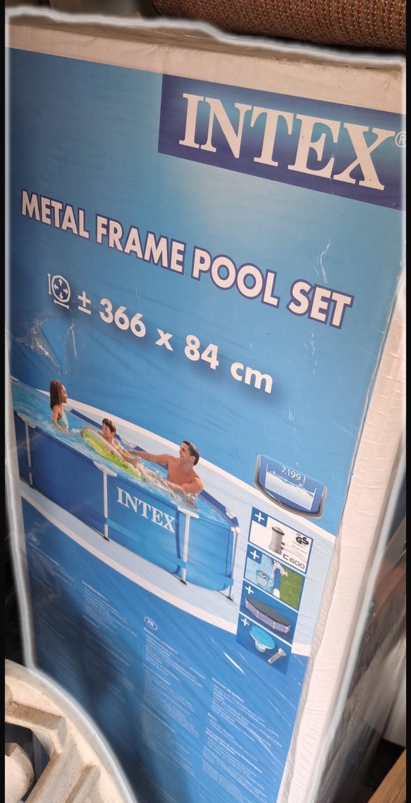 Intex Metal frame pool set zwembad, Jardin & Terrasse, Piscines, Neuf, 200 à 400 cm, 300 cm ou plus, Rond