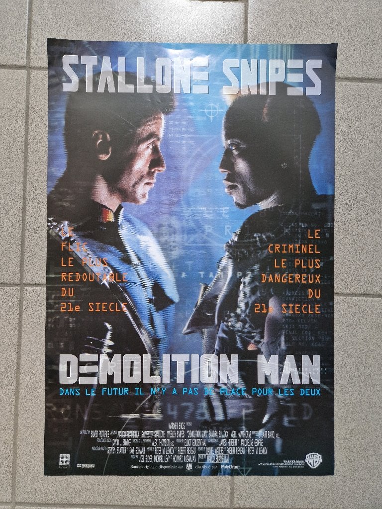 filmaffiche Sylvester Stallone Demolition Man filmposter, Verzamelen, Posters, Rechthoekig Staand, Ophalen of Verzenden, Zo goed als nieuw