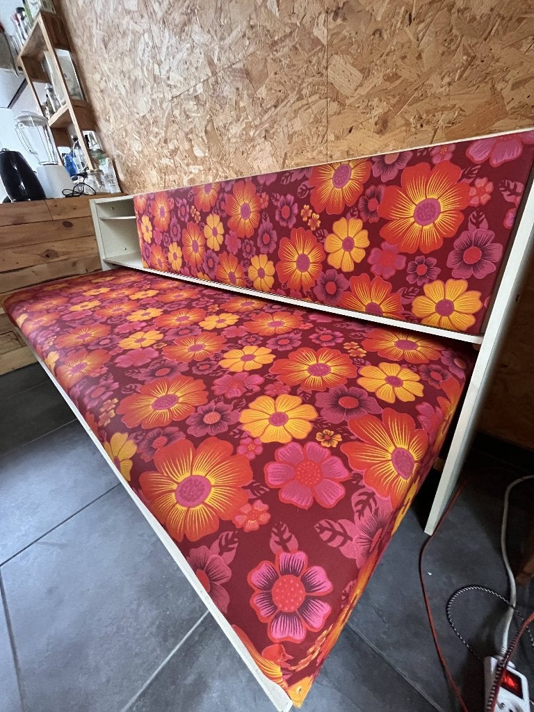 vintage slaapbank met handige opbergruimtes, Ophalen, Gebruikt, Eenpersoons, Overige maten