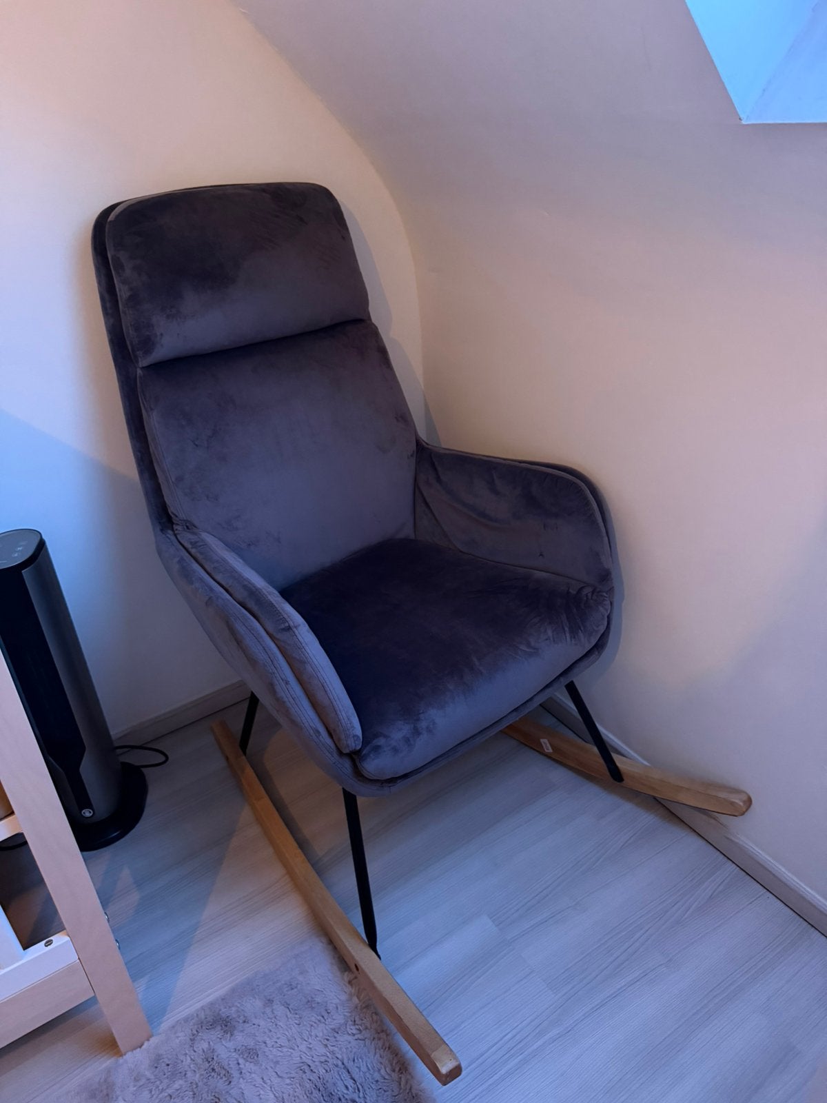 Schommelstoel, Huis en Inrichting, Ophalen, Zo goed als nieuw, Stof