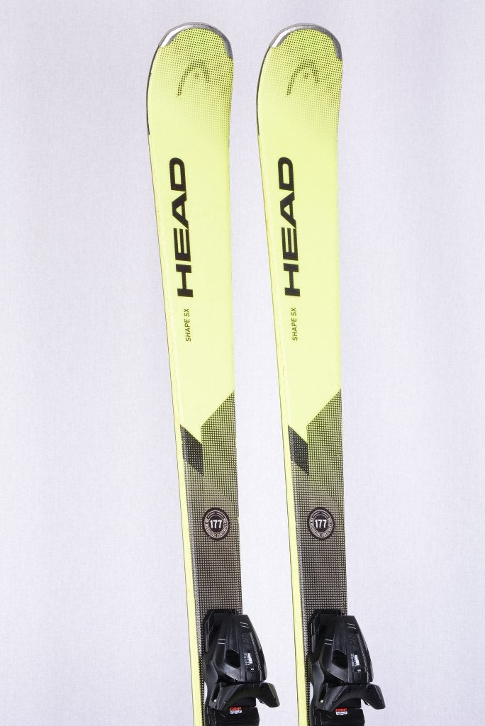149 ; 163 ; 177 cm SKIS HEAD SHAPE SX  jaune, noyau en bois, 160 à 180 cm, Carving, Skis, Utilisé