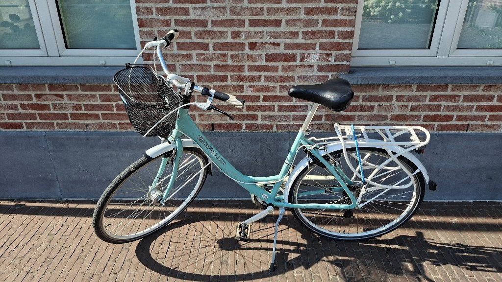 Pastelblauwe Damesfiets OXFORD 28", Fietsen en Brommers, Gebruikt, Velgrem, 47 tot 50 cm, Versnellingen