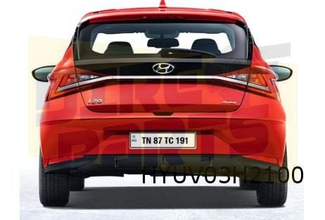 Hyundai i20 (11/20-) sierlijst (midden op achterklep) Origin, Neuf, Arrière, -, -