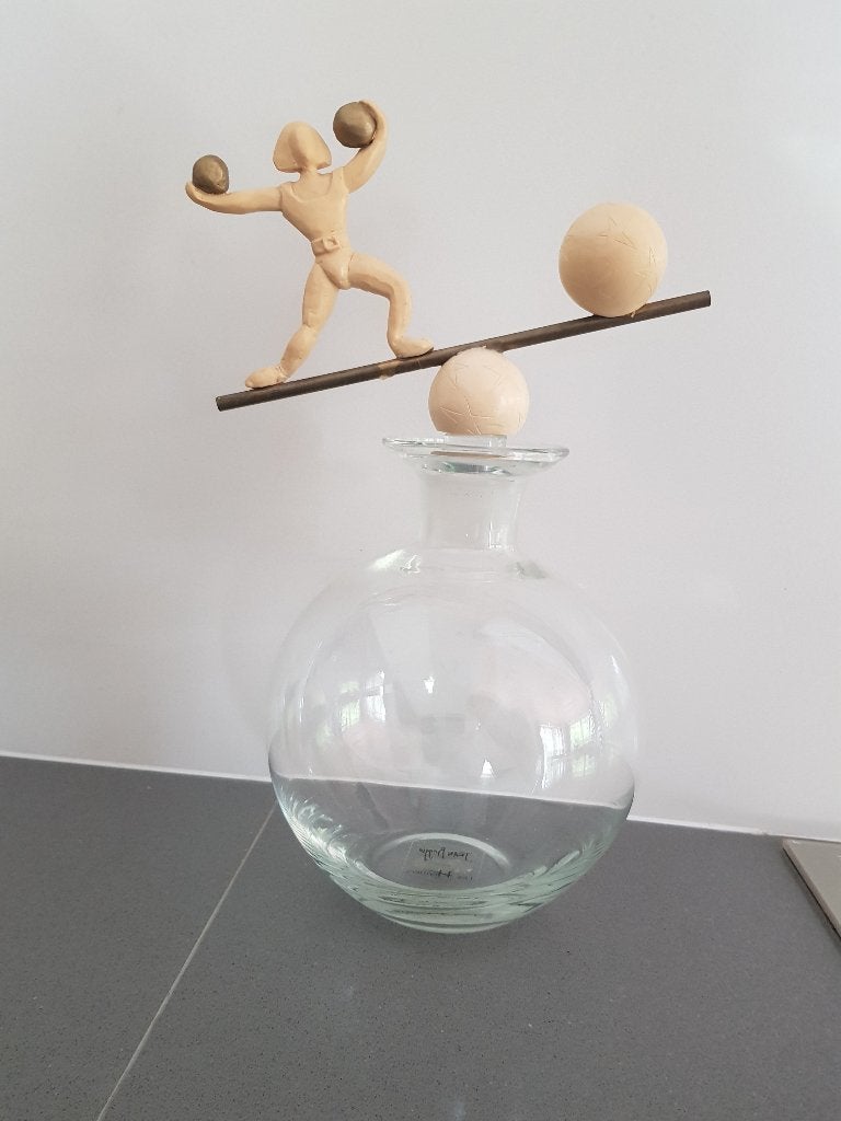 Goede prijs - Jean Boggio gesigneerd, Ophalen, Beeld, 20 - 50 cm, Man
