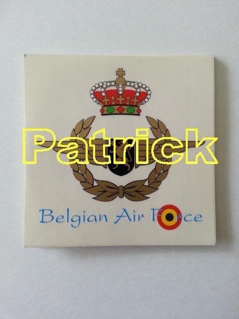 ABL #64 - STICKER BELGIAN AIR FORCE, Ophalen of Verzenden, Luchtmacht