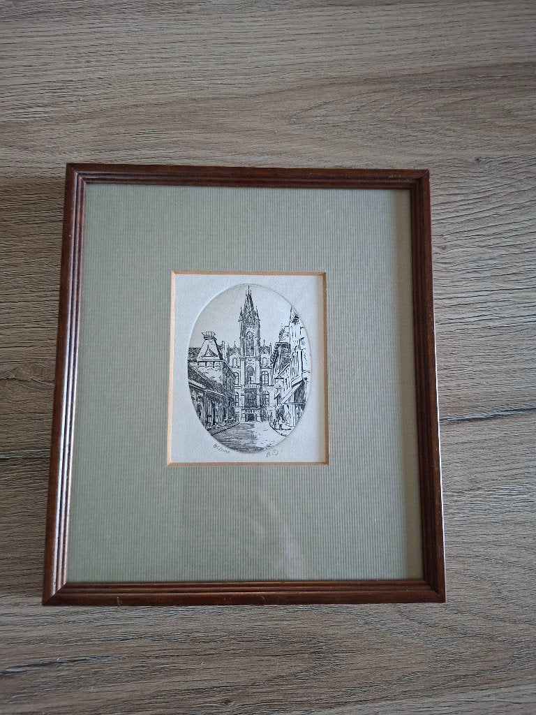 Ets Anna Doedijns, Antiek en Kunst, Ophalen of Verzenden, Ets