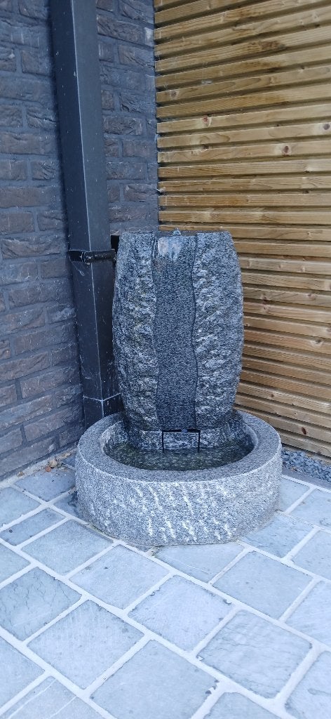 Waterornament, Tuin en Terras, Ophalen, Gebruikt, Graniet, Waterornament