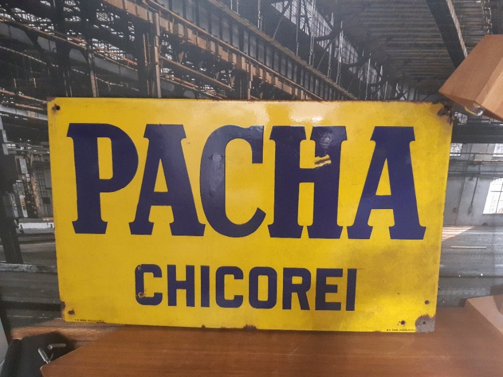 Emaille reclamebord Pacha, Antiek en Kunst, Ophalen