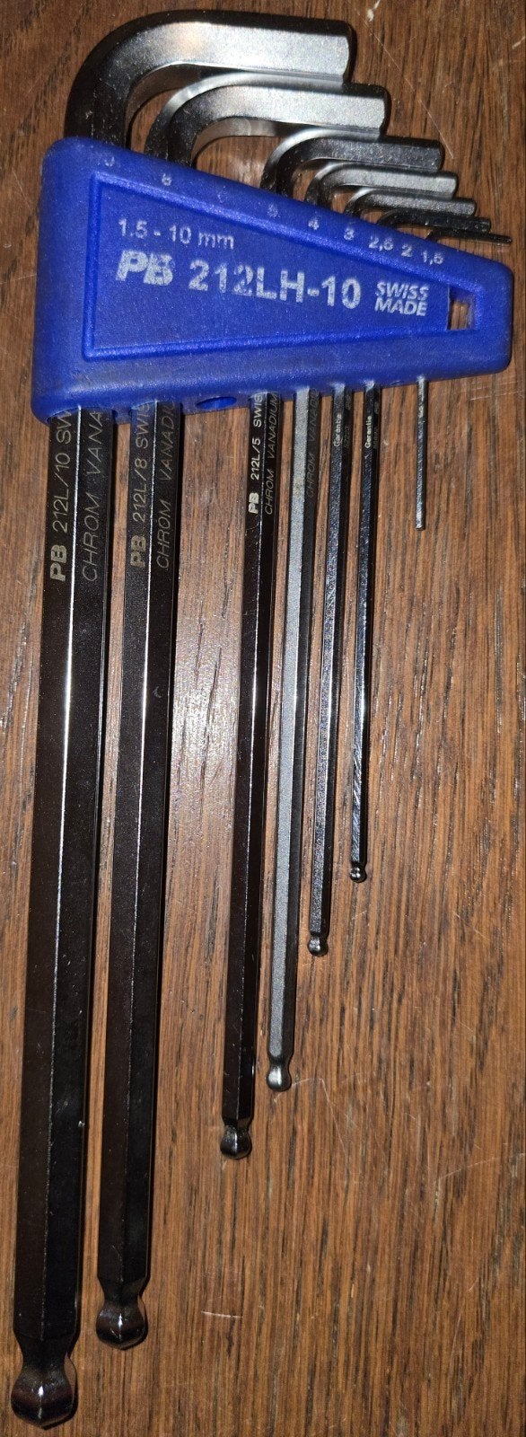 245PB 212.LH-10 SWISS MADE Inbussleutels lang met kogelkop, Ophalen of Verzenden, Zo goed als nieuw, Inbusset, Overige merken