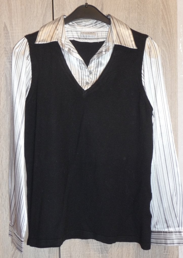 Chemisier dame pour les fêtes T40, Taille 38/40 (M), Enlèvement ou Envoi, Comme neuf, Blanc