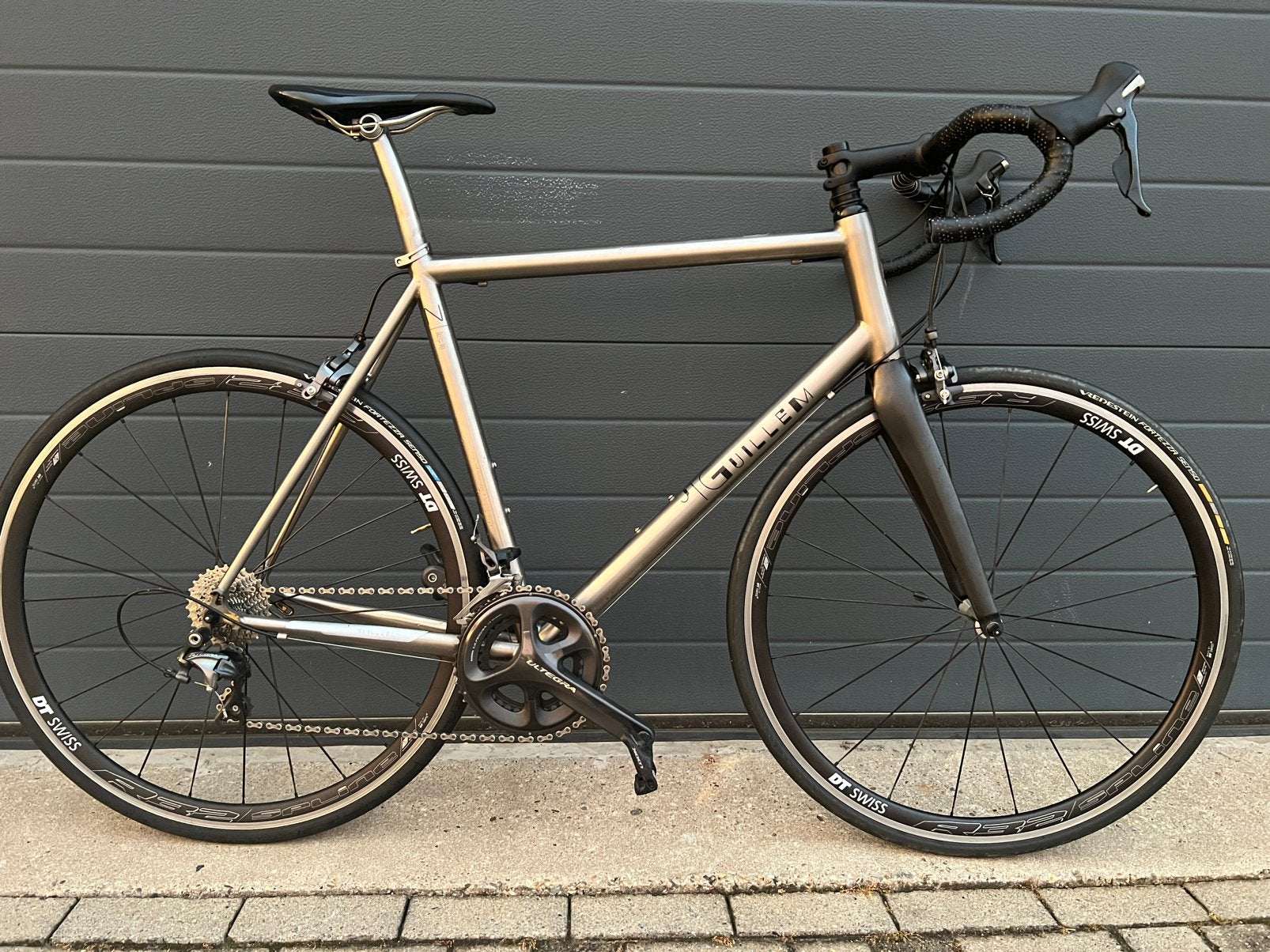 J.Guillem Major Titanium racefiets 58cm Ultegra DT Swiss, Frein sur jante, Titane, 57 à 61 cm, Comme neuf