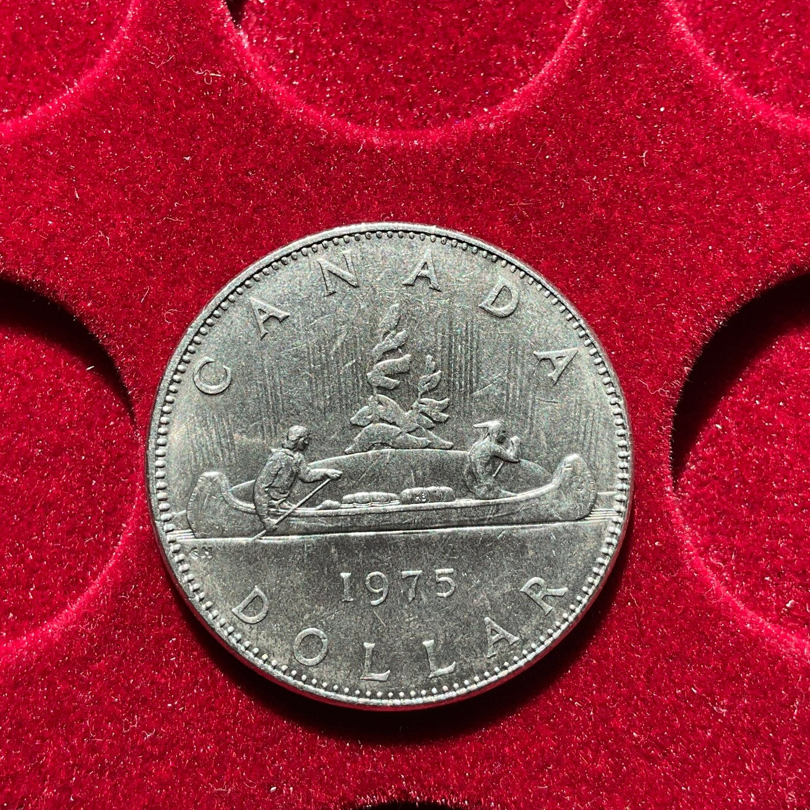 Canada - belle pièce de 1 dollar canadien - 1975, Envoi, Amérique du Nord, Monnaie en vrac