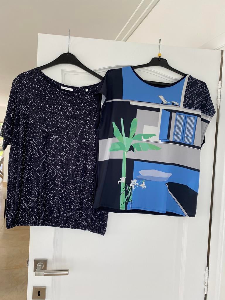 2 bloesjes merk opus, Kleding | Dames, Blauw, Zo goed als nieuw, Korte mouw, Ophalen