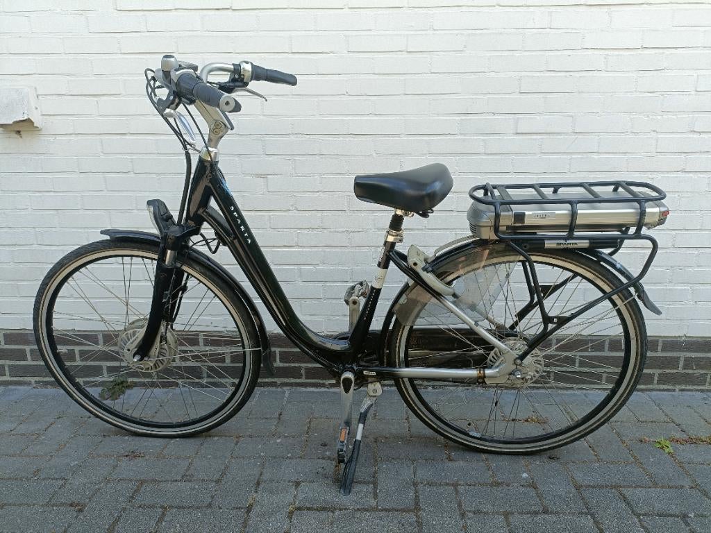 Electrische damesfiets Sparta C3 emotion. zwarte fiets met., Ophalen, Sparta, Gebruikt, 47 tot 51 cm
