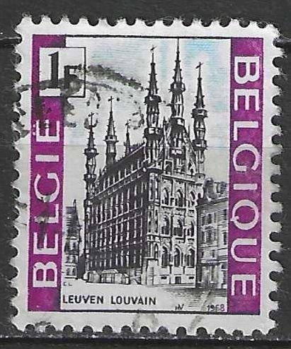 Belgie 1968 - Yvert/OBP 1480 - Stadhuis van Leuven (ST), Postzegels en Munten, Verzenden, Gestempeld, Gestempeld