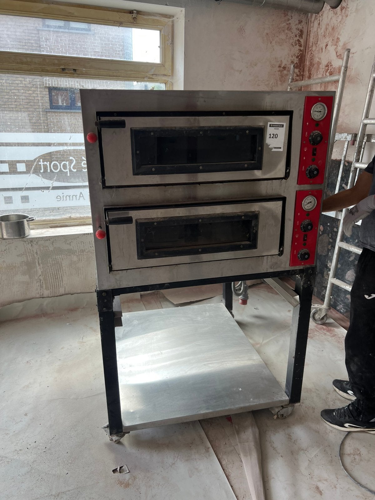 Four à pizza électrique double professionnel, Enlèvement, Utilisé