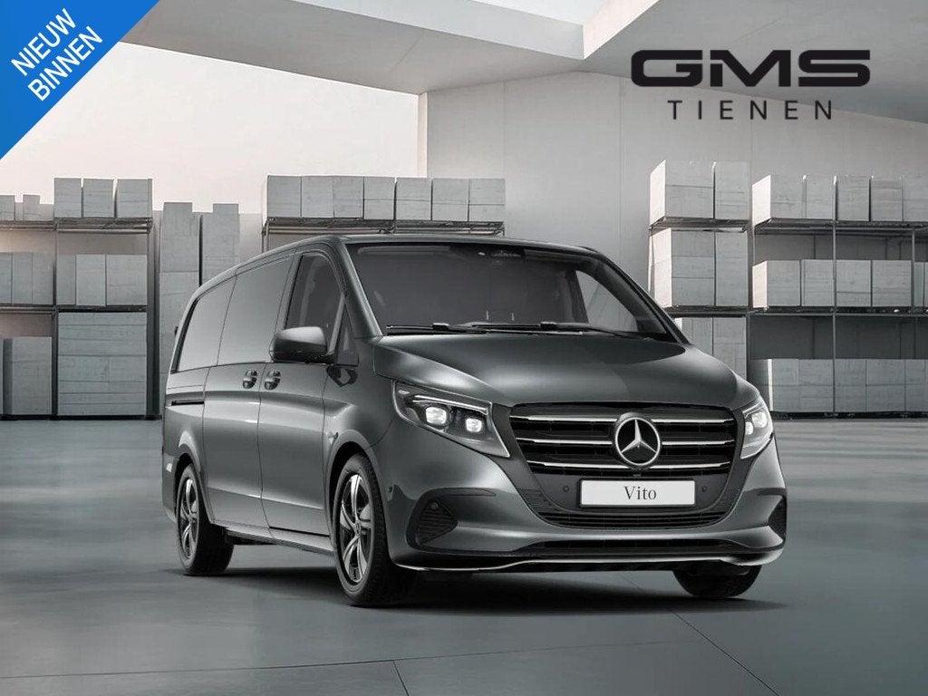 Mercedes-Benz Vito 116 CDI Select L2 /DISTRONIC PLUS/47.570+, Automaat, 4 deurs, Zwart, 4 cilinders