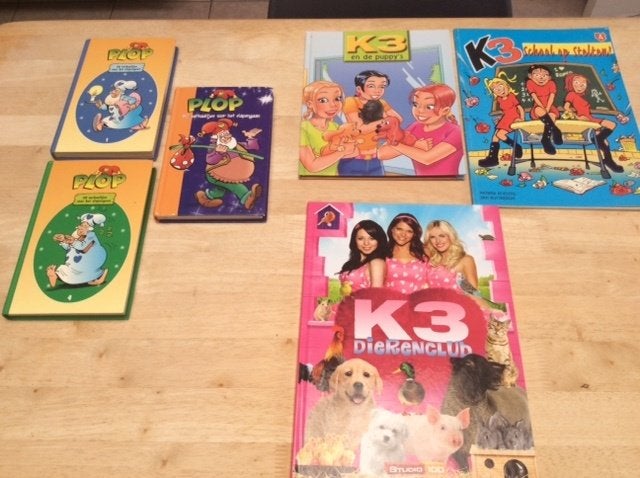Te koop boeken 3stuks Plop + 3 stuks K3, Enlèvement ou Envoi, Comme neuf, Fiction général