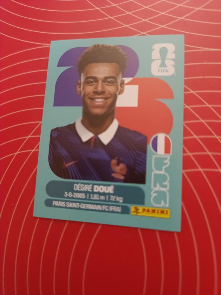 Sticker Dèsire' Doue' Fransman WK 2026, Ophalen of Verzenden