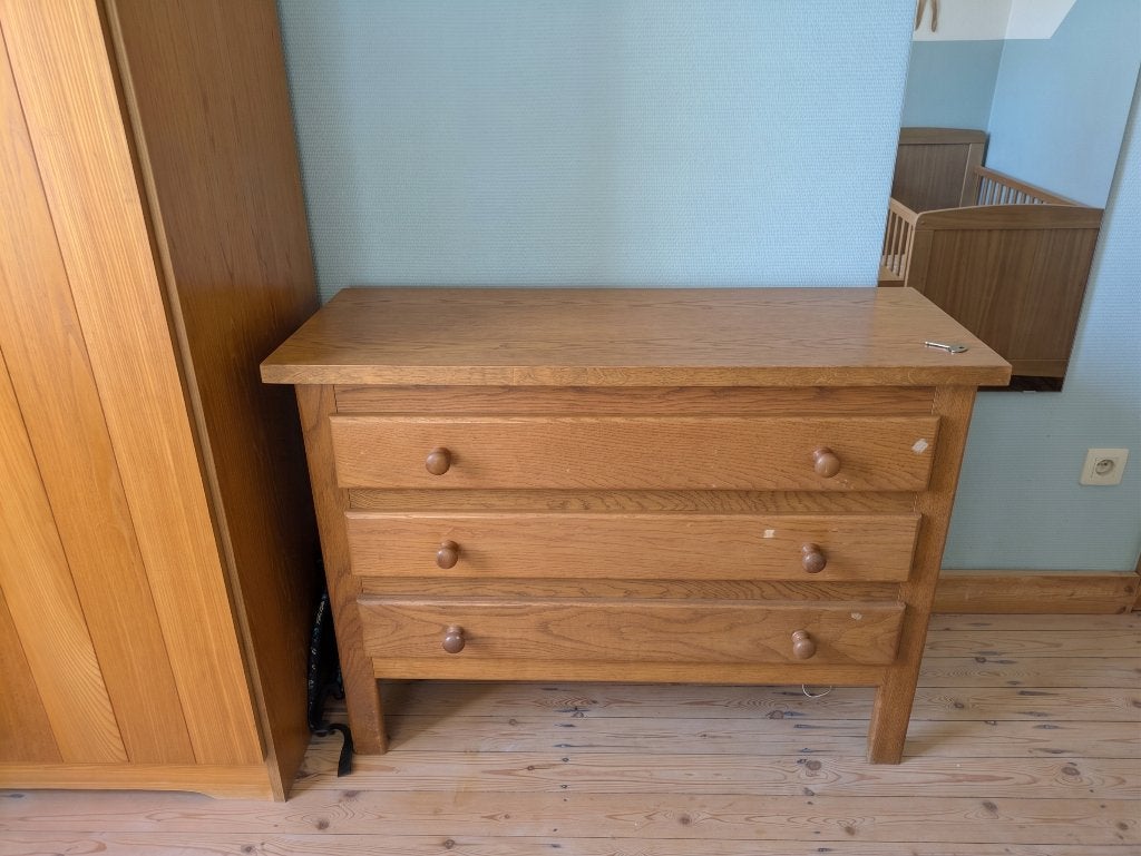 Kleerkast(en), Huis en Inrichting, Ophalen, Gebruikt, 100 tot 150 cm, Met lade(s)