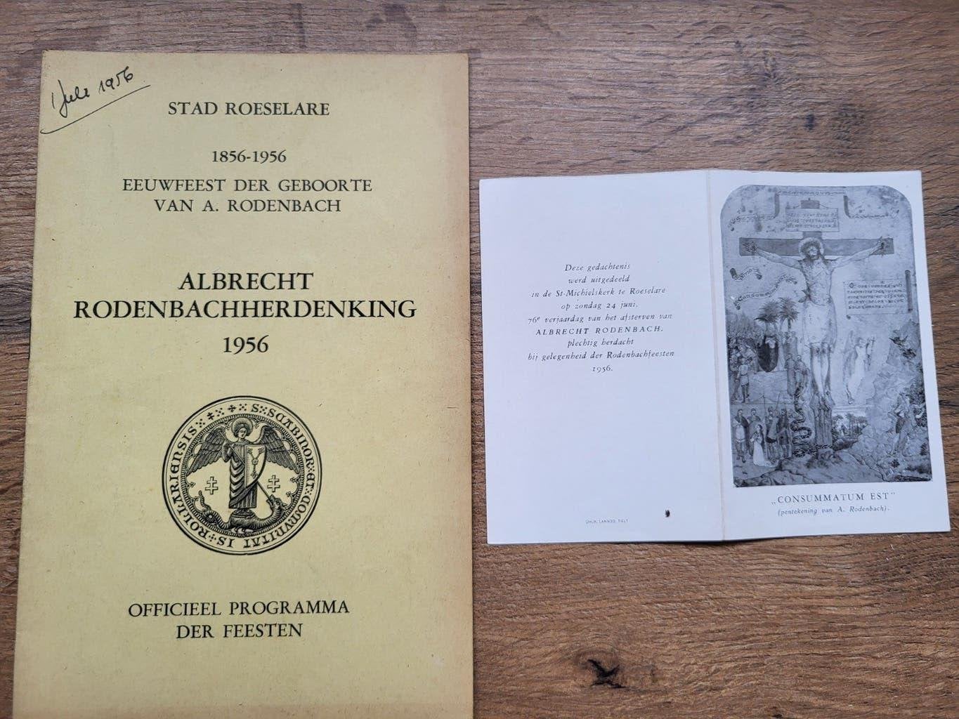 Albrecht Rodenbach herdenking 1956, Ophalen of Verzenden, Gelezen