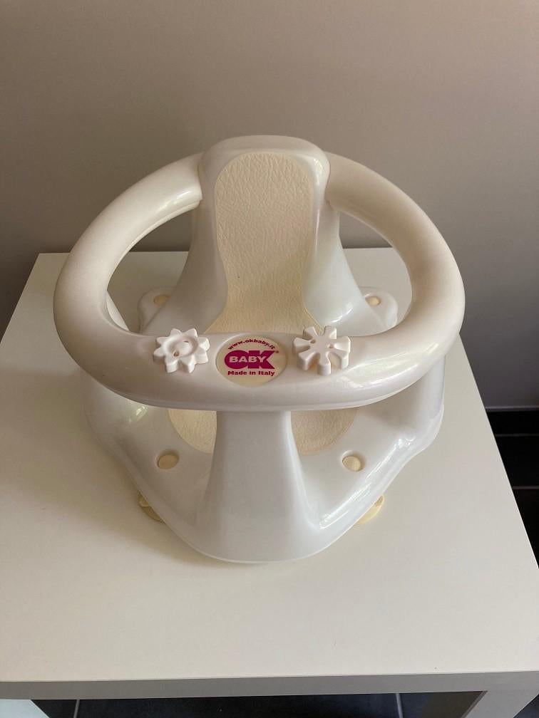 Ok Baby - Badring Flipper Evolution - Ecru, Kinderen en Baby's, Badjes en Verzorging, Ophalen, Gebruikt, Badzitje of Badring, Overige merken