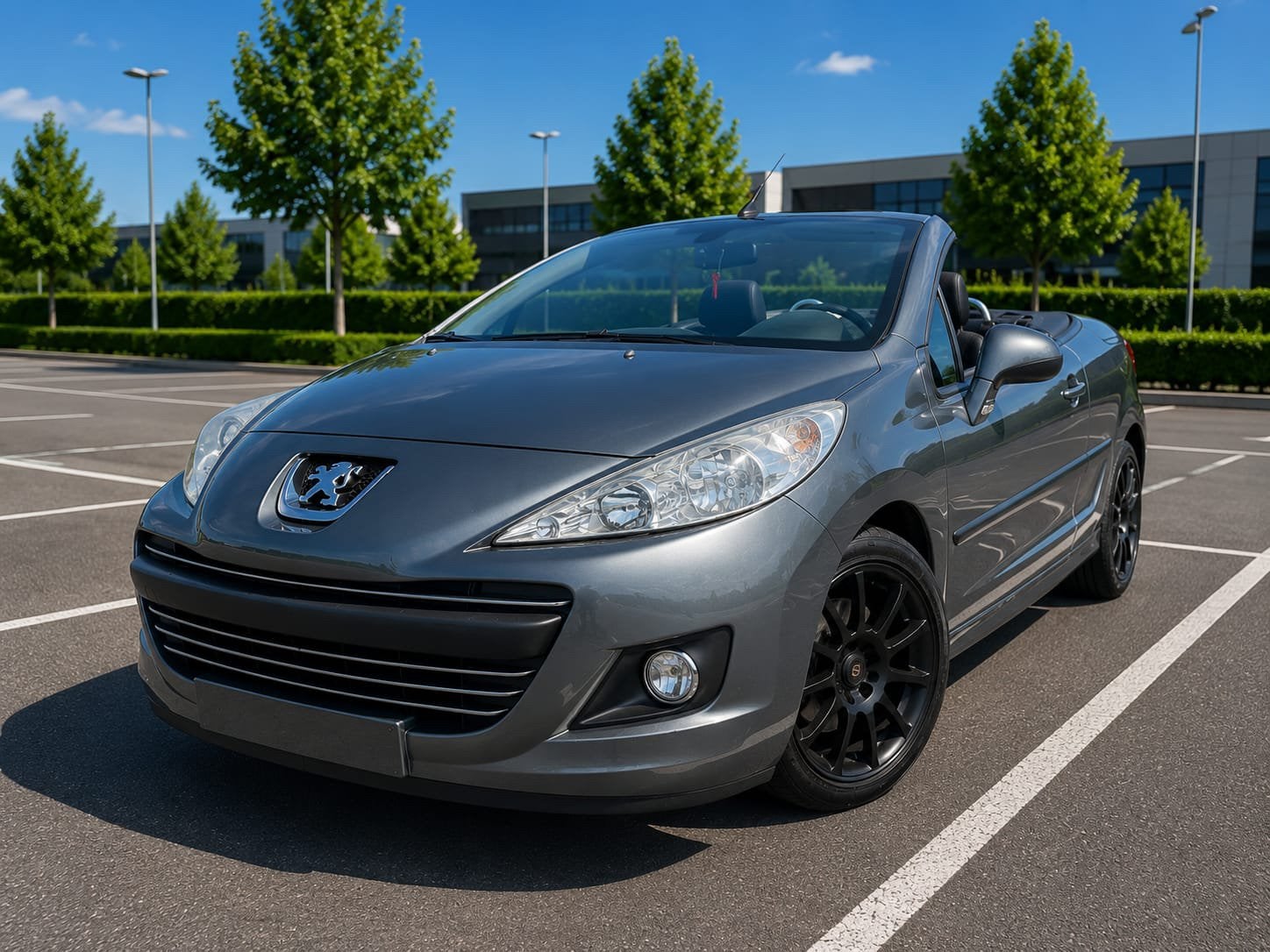 Peugeot 207 1.6 benzine CABRIOLET 178000km Airco!!, Auto's, Zwart, Cabriolet, Bedrijf, Handgeschakeld